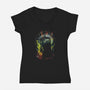 It's Bigger On The Inside-womens v-neck tee-kharmazero