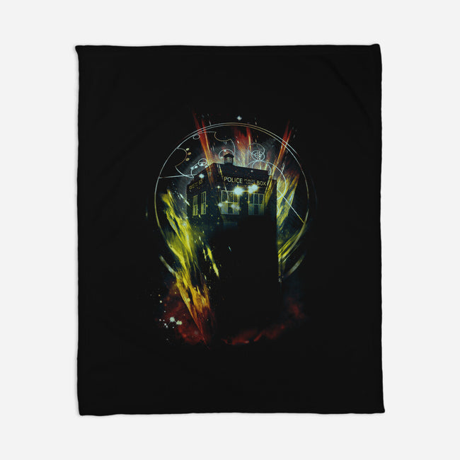 It's Bigger On The Inside-none fleece blanket-kharmazero