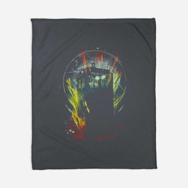 It's Bigger On The Inside-none fleece blanket-kharmazero