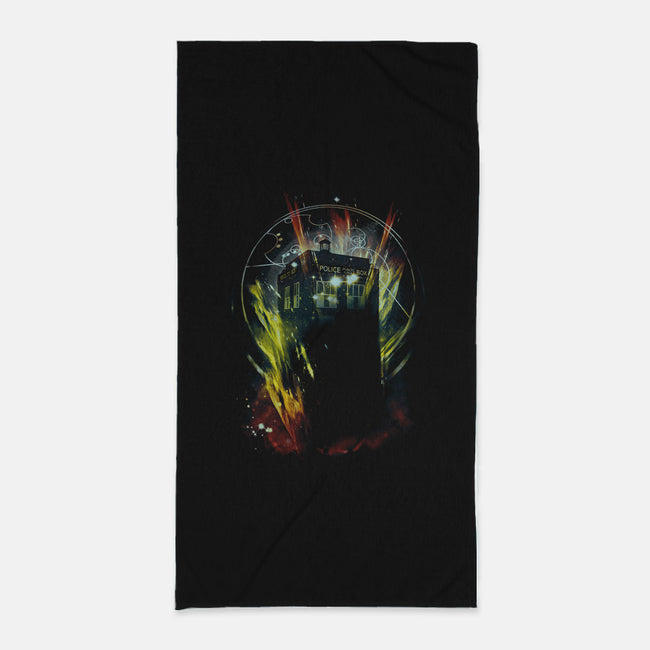 It's Bigger On The Inside-none beach towel-kharmazero