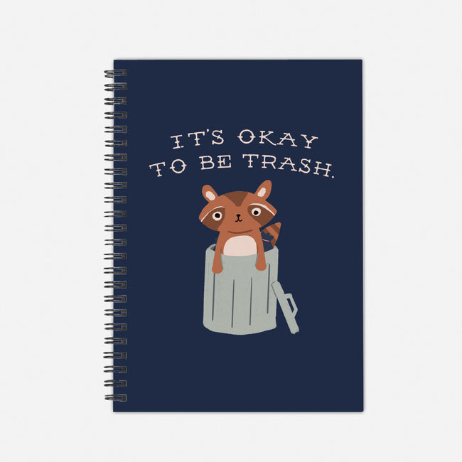 It's Okay to Be Trash-none dot grid notebook-Mykelad