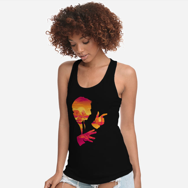 It's Showtime, Folks!-womens racerback tank-DJKopet