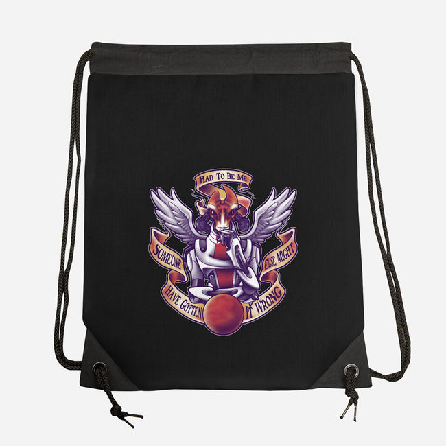 Had To Be Me-none drawstring bag-KindaCreative