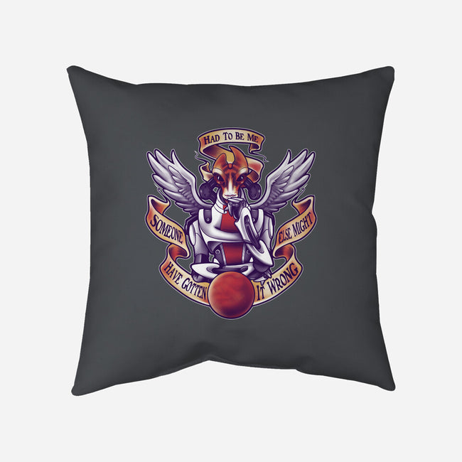 Had To Be Me-none removable cover throw pillow-KindaCreative