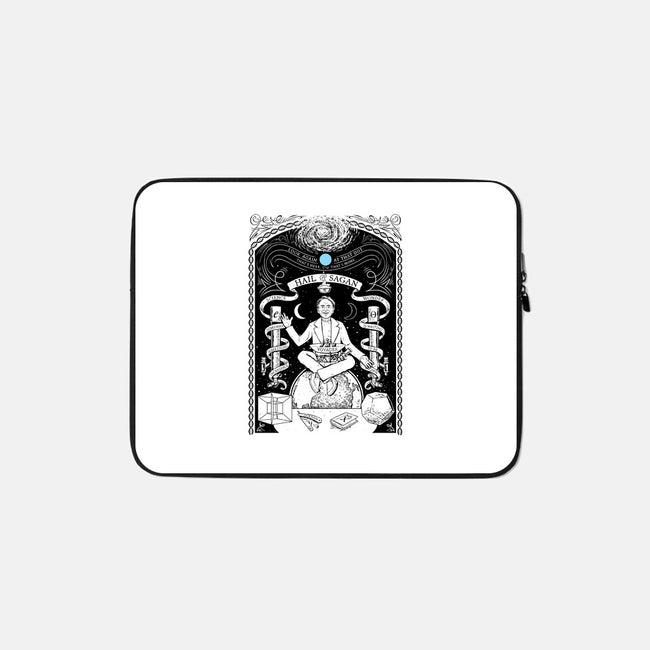 Hail Sagan-none zippered laptop sleeve-brankovranic