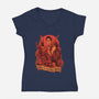 Hail to the King, Baby-womens v-neck tee-Moutchy