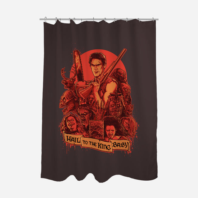 Hail to the King, Baby-none polyester shower curtain-Moutchy