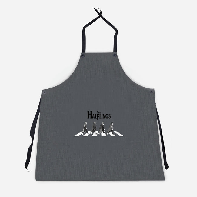 Halflings Road-unisex kitchen apron-quietsnooze