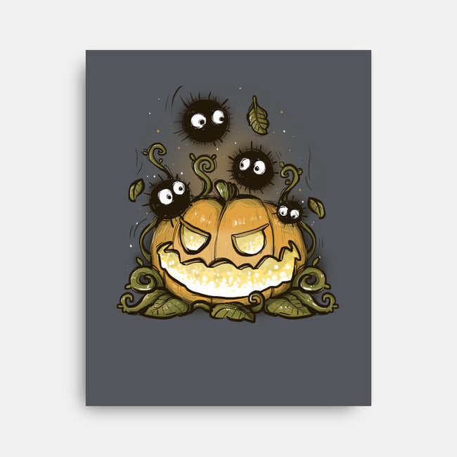 Halloween Black Soots-none stretched canvas-xMorfina