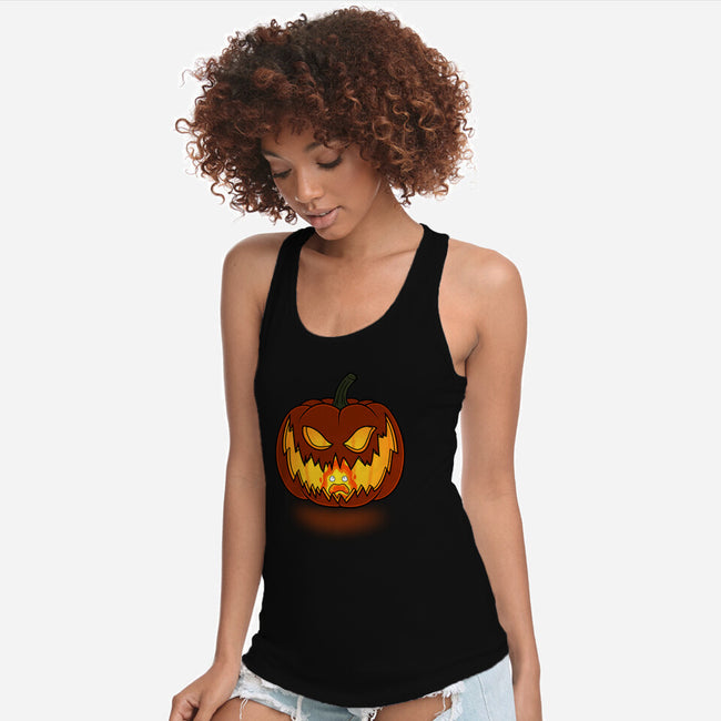 Halloween Flame!-womens racerback tank-Raffiti