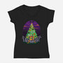 Halloween Is My Xmas-womens v-neck tee-tobefonseca