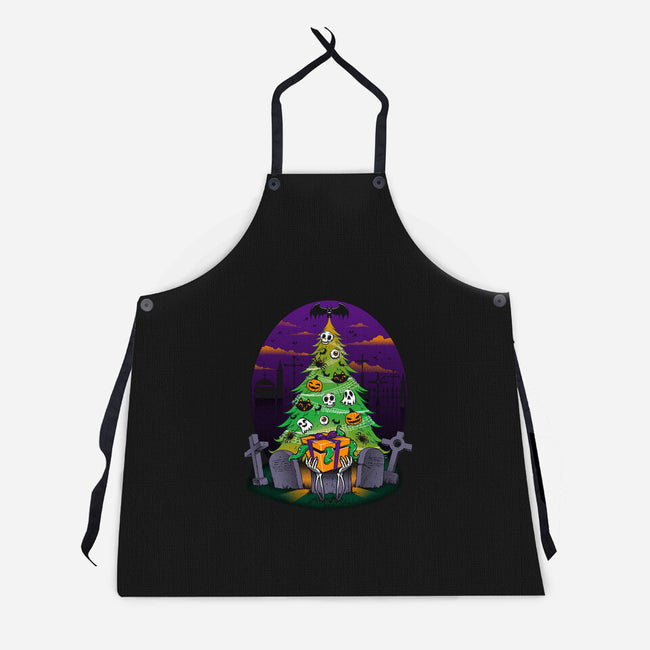 Halloween Is My Xmas-unisex kitchen apron-tobefonseca