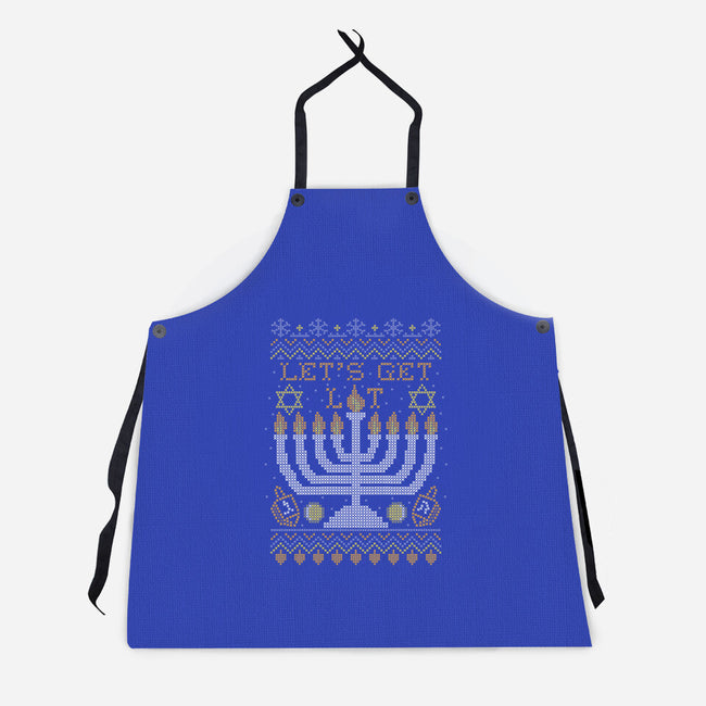 Hanukkah Is Lit-unisex kitchen apron-beware1984