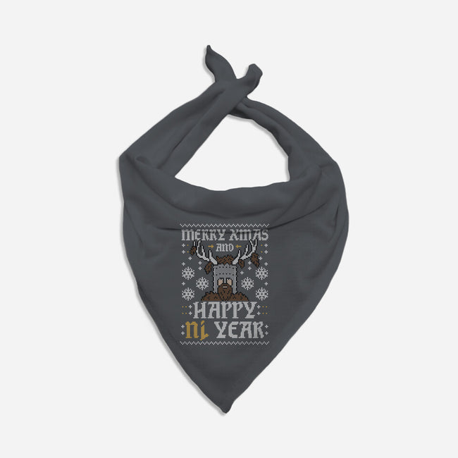 Happy Ni Year!-cat bandana pet collar-Raffiti