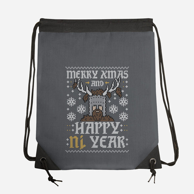 Happy Ni Year!-none drawstring bag-Raffiti