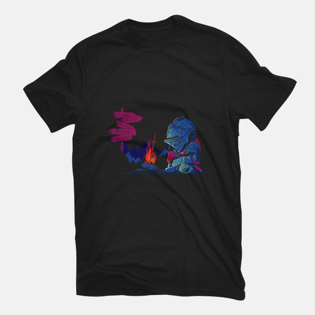 Hard Roads Ahead-mens heavyweight tee-Donnie