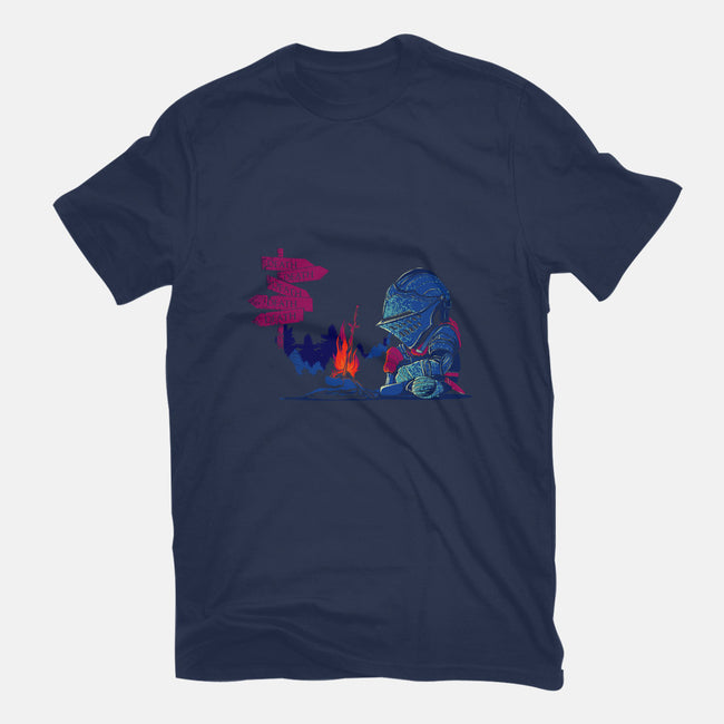 Hard Roads Ahead-mens heavyweight tee-Donnie