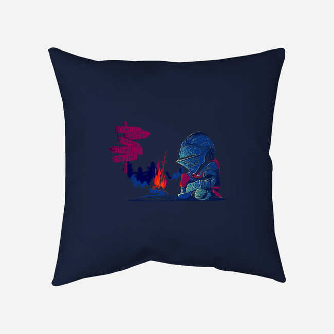 Hard Roads Ahead-none non-removable cover w insert throw pillow-Donnie