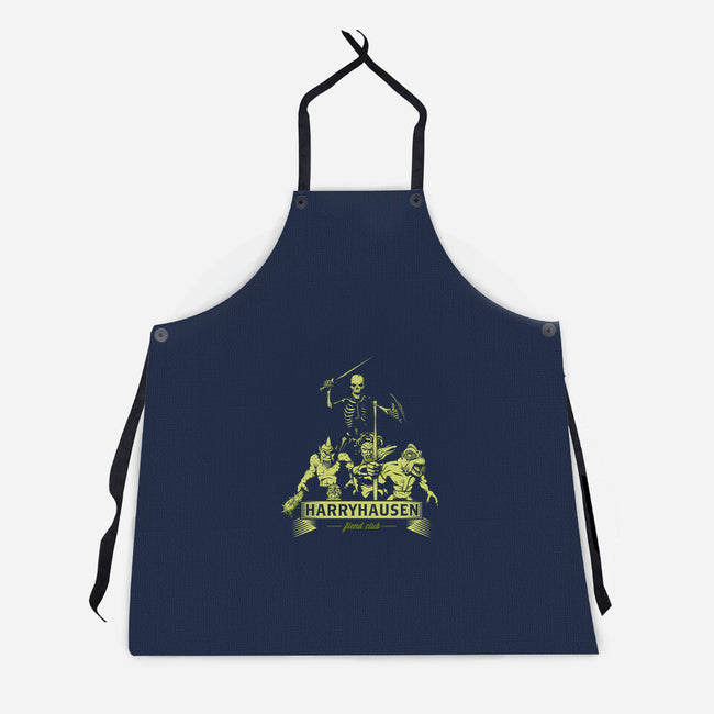 Harryhausen Fiend Club-unisex kitchen apron-chemabola8