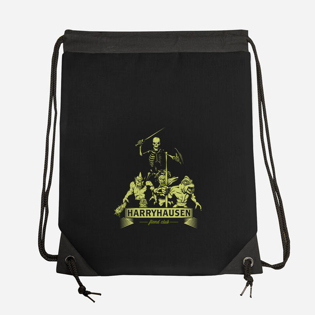 Harryhausen Fiend Club-none drawstring bag-chemabola8