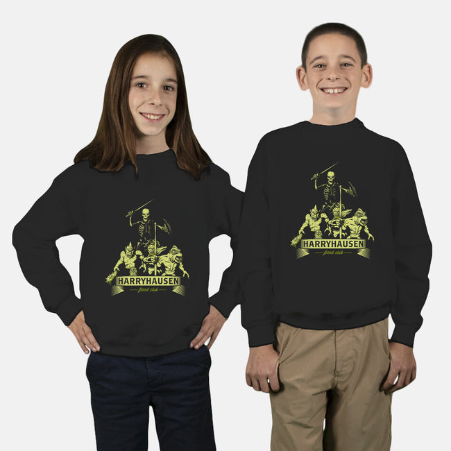 Harryhausen Fiend Club-youth crew neck sweatshirt-chemabola8