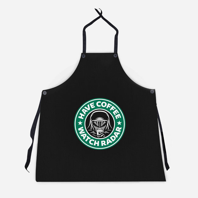 Have Coffee, Watch Radar-unisex kitchen apron-adho1982