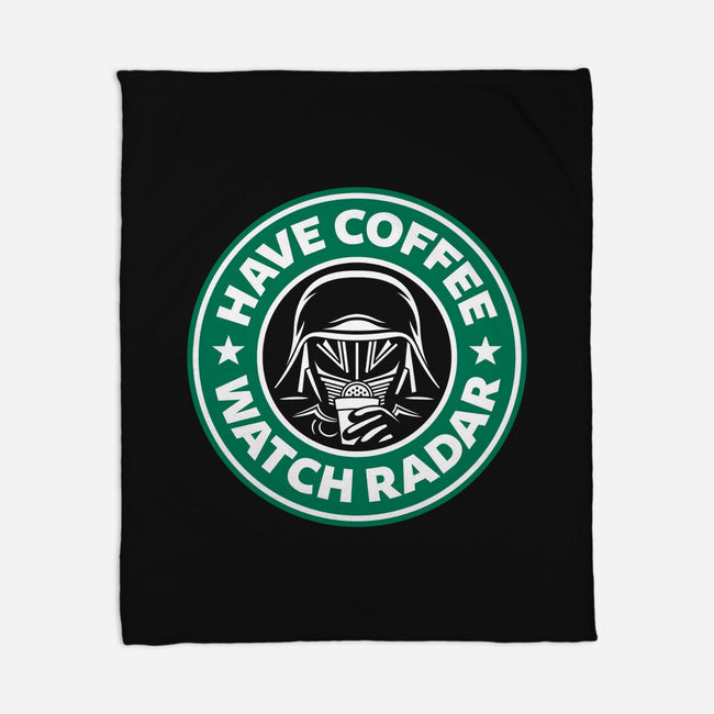 Have Coffee, Watch Radar-none fleece blanket-adho1982