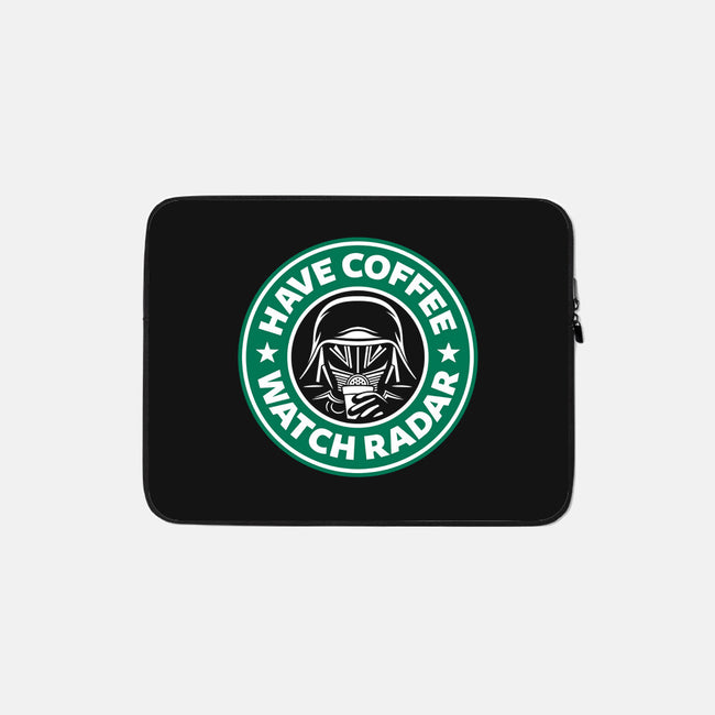 Have Coffee, Watch Radar-none zippered laptop sleeve-adho1982