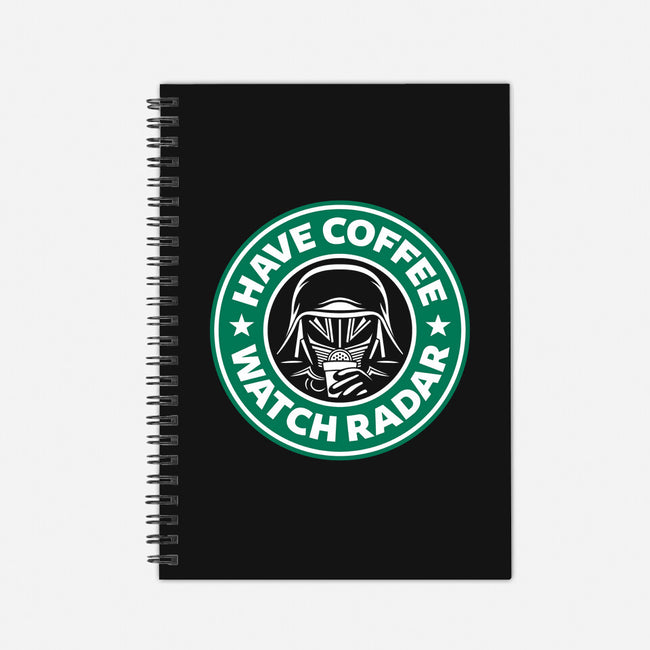 Have Coffee, Watch Radar-none dot grid notebook-adho1982