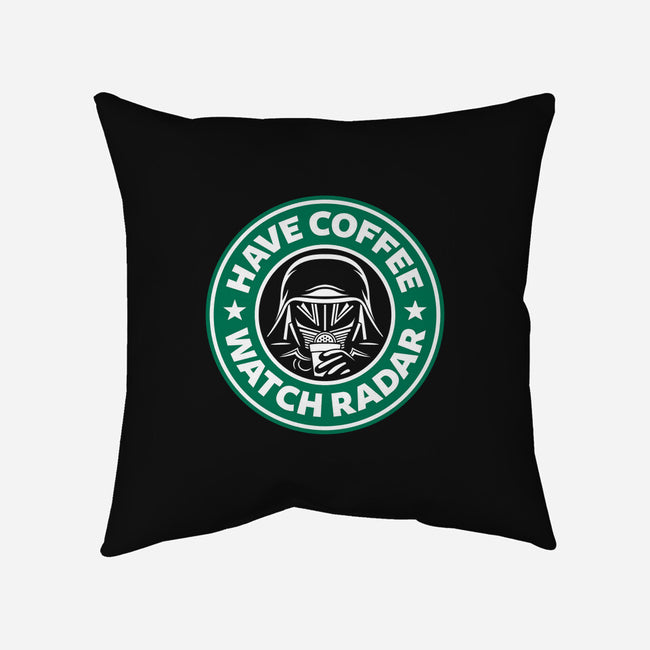 Have Coffee, Watch Radar-none removable cover w insert throw pillow-adho1982