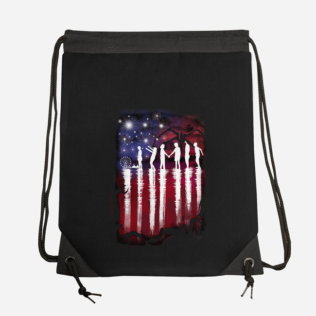 Hawkins 4th of July-none drawstring bag-dandingeroz