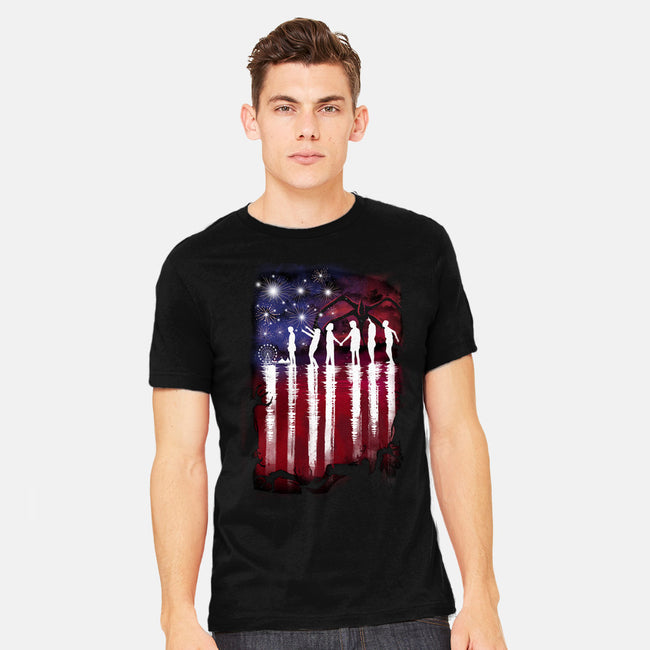 Hawkins 4th of July-mens heavyweight tee-dandingeroz