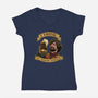 He Drinks-womens v-neck tee-dandstrbo
