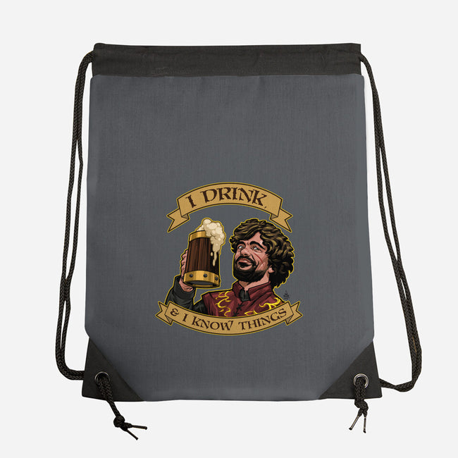 He Drinks-none drawstring bag-dandstrbo