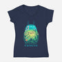 He Is My Neighbor-womens v-neck tee-victorsbeard