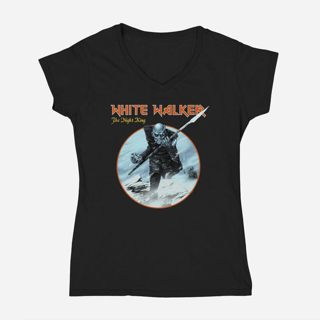 Heavy Ice-womens v-neck tee-Mathiole