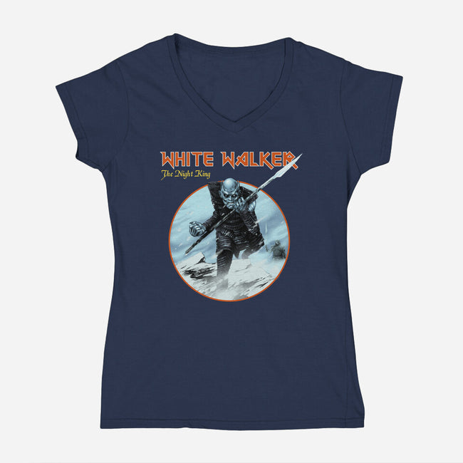 Heavy Ice-womens v-neck tee-Mathiole