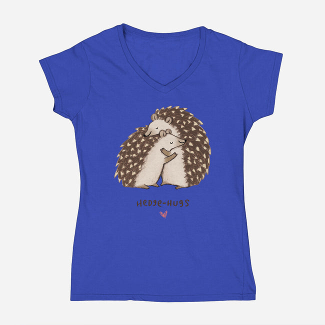 Hedge-hugs-womens v-neck tee-SophieCorrigan