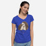 Hedge-hugs-womens v-neck tee-SophieCorrigan