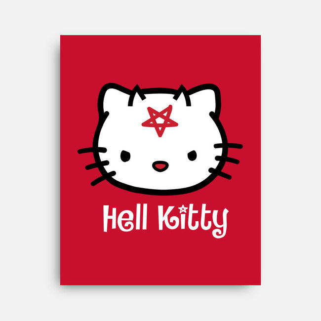 Hell Kitty-none stretched canvas-spike00