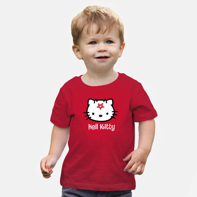 Hell Kitty-baby basic tee-spike00