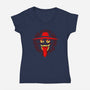 Hell Yeah-womens v-neck tee-karlangas