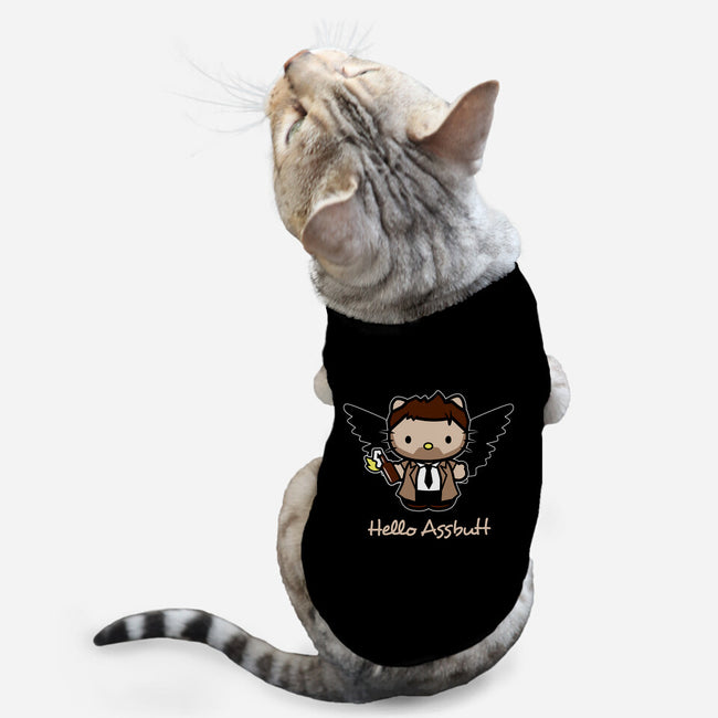 Hello Assbutt-cat basic pet tank-Matt Parsons