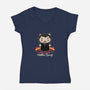 Hello Boys-womens v-neck tee-Matt Parsons