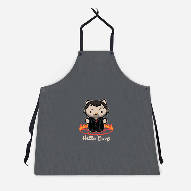 Hello Boys-unisex kitchen apron-Matt Parsons