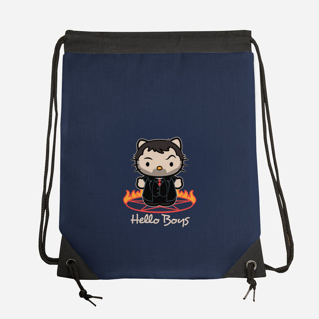 Hello Boys-none drawstring bag-Matt Parsons