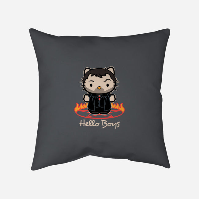 Hello Boys-none removable cover w insert throw pillow-Matt Parsons