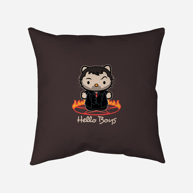 Hello Boys-none removable cover w insert throw pillow-Matt Parsons