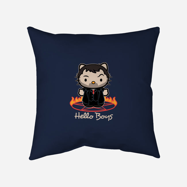 Hello Boys-none removable cover w insert throw pillow-Matt Parsons