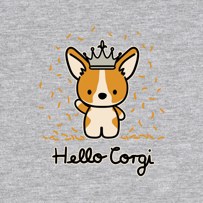 Hello Corgi-womens fitted tee-CorinnaSchlachter